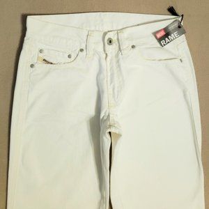 NWT Diesel RAME BOOT CUT Classic White Jeans 27